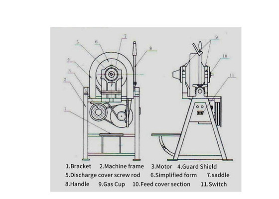Лаборатория XMQ350 * 160 Коническая шаровая мельница для измельчения проб с емкостью 4 кг и размером частиц выпуска 200 сеток при 380V-50Hz