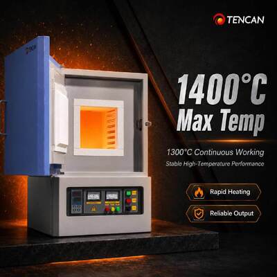 Лабораторная муфельная печь с температурой 1400°C для озоления, отжига и испытаний материалов