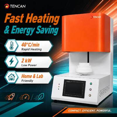 TENCAN TC-BDF-1L 1700C Стоматологическая лаборатория Цирконийная фарфоровая печь для спекания 1C Точность MoSi2 Нагревательные элементы для зубов