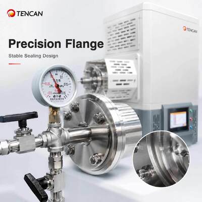 TENCAN TC-14ST 1400C Вакуумная трубчатая печь SiC Нагреватель Термопара S-типа Высокотемпературная глиноземная трубка Лабораторная разделенная печь для спекания